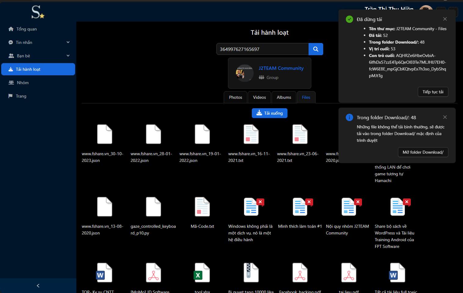 Tải tất cả Files từ Group facebook – hình 1