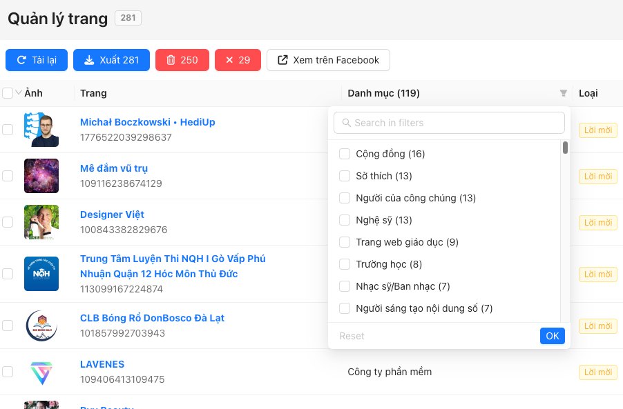 Quản lý Trang trên Facebook all-in-one – hình 2