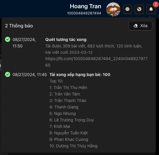 HOT HOT - XẾP HẠNG BẠN BÈ trên FB AIO – hình 2