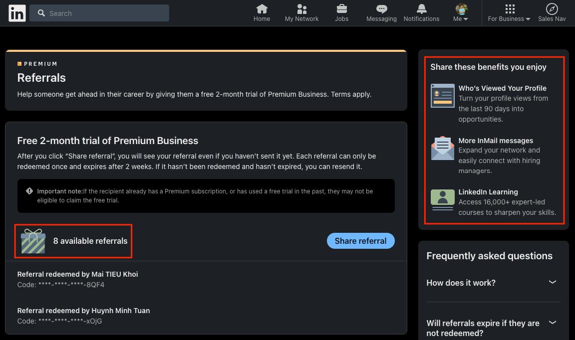 Giveaway 2 tháng Linkedin Premium – hình 1