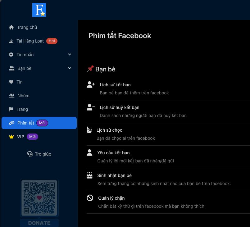 FB AIO MỚI: Phím tắt cho Facebook – hình 1