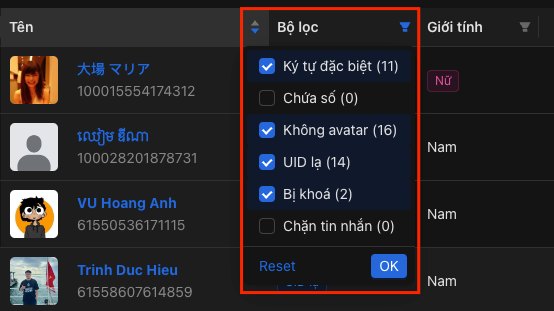 LỌC BẠN BÈ FB – hình 2