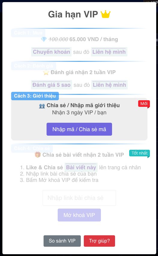 📢 Mở Khoá VIP FB AIO bằng Mã giới thiệu – hình 1