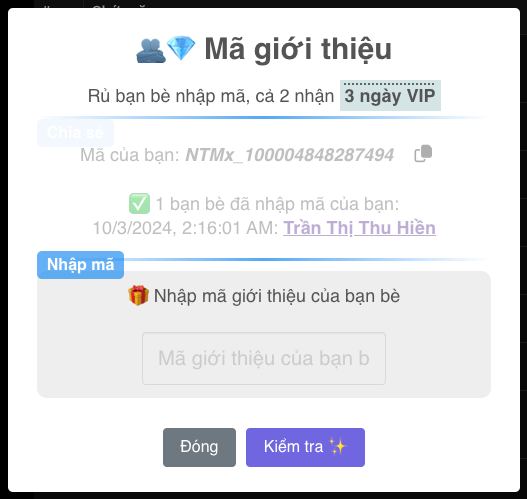 📢 Mở Khoá VIP FB AIO bằng Mã giới thiệu – hình 2