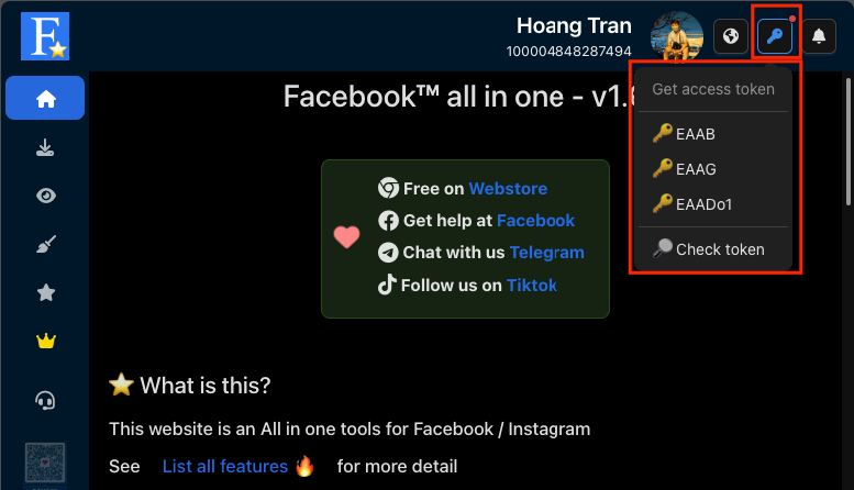 Lấy acc.ess tok.en từ FB AIO 🔑 – hình 1