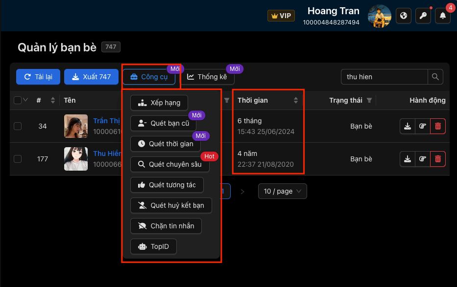 FB AIO: Quét bạn cũ, Quét thời gian 🫂🕓 – hình 1