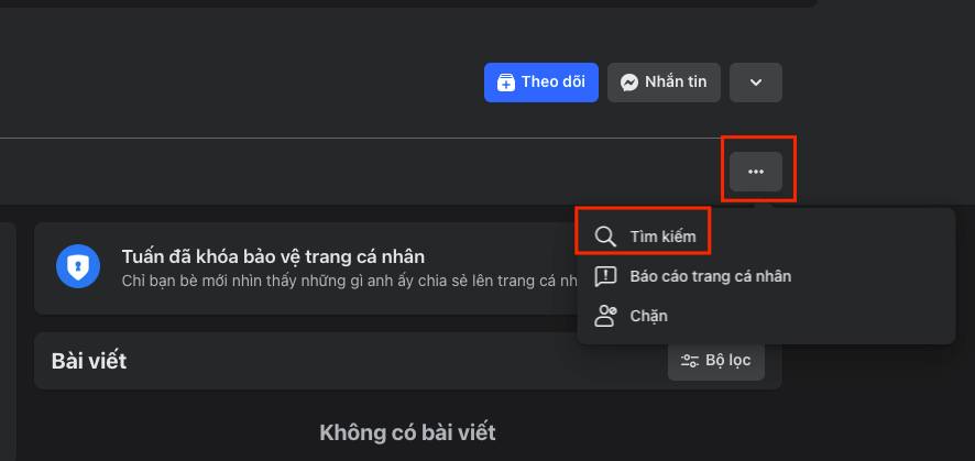 Cách xem bài viết của người khoá trang cá nhân 👀 – hình 1