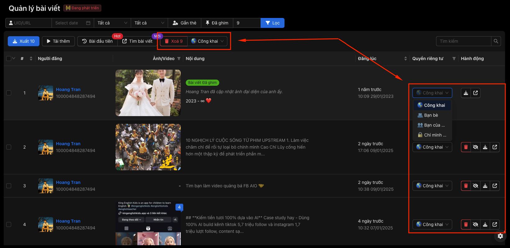 FB AIO: Xoá / sửa quyền riêng tư bài viết 👀 – hình 1