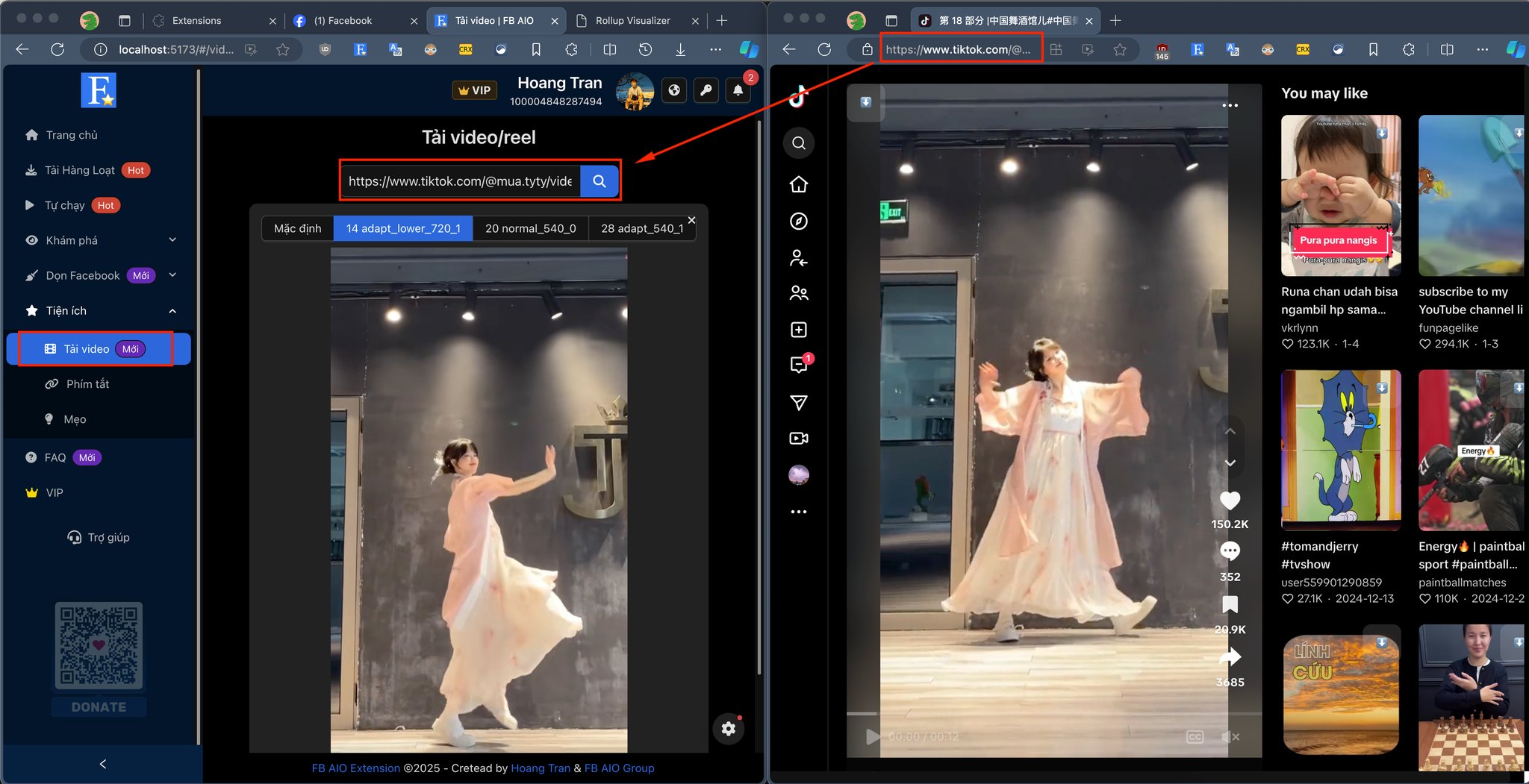 FB AIO: Hỗ trợ tải video tích tóc 😎 – hình 1
