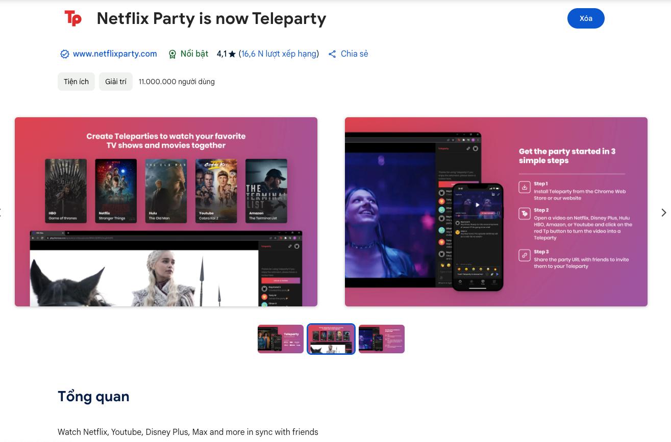 Teleparty - Đồng bộ xem video với bạn bè 👀 – hình 1
