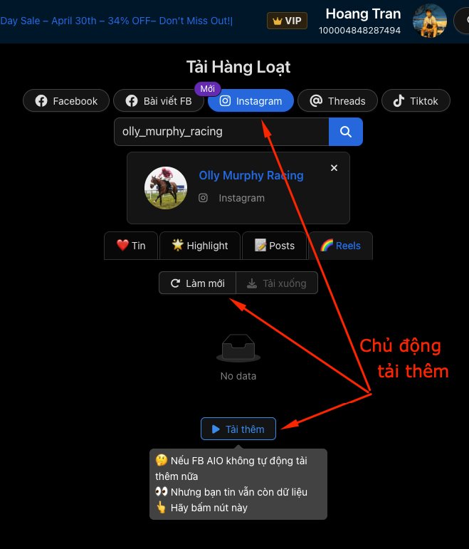 FB AIO - Sửa lỗi thiếu dữ liệu IG ✅ – hình 1