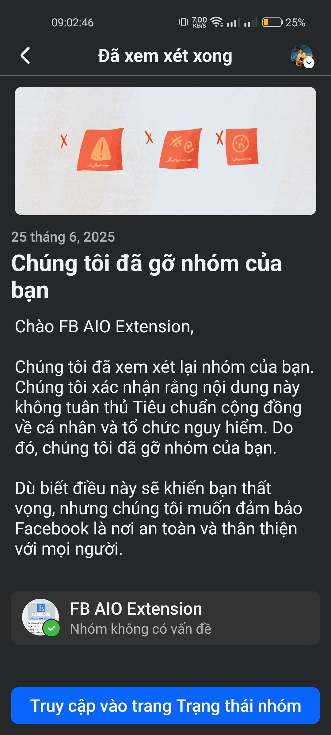 Hôm qua mấy đứa lợi dụng lỗi, đi đánh sập group ngta 🙄, xong… – hình 1