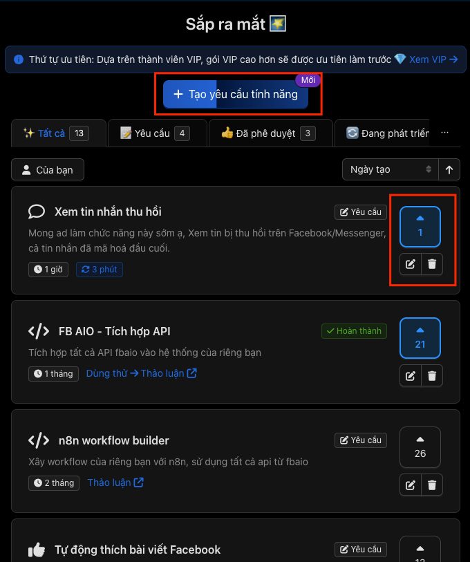 FB AIO: Yêu cầu tính năng x Thời gian thực 👀 – hình 1