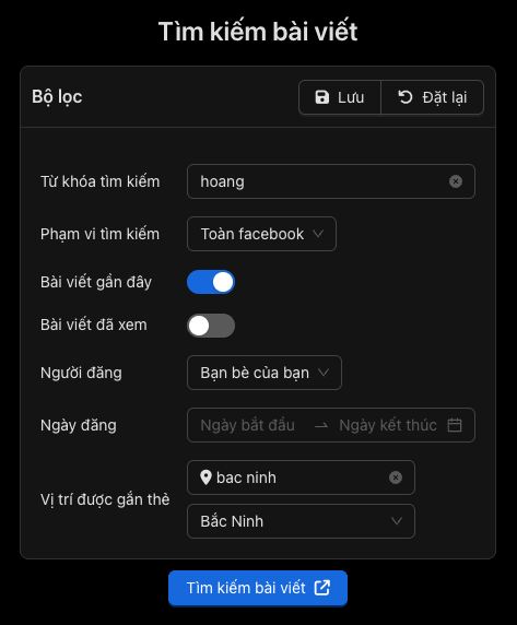 Tìm kiếm bài viết trên phở bò, với bộ lọc siêu chi tiết 🤯 – hình 1