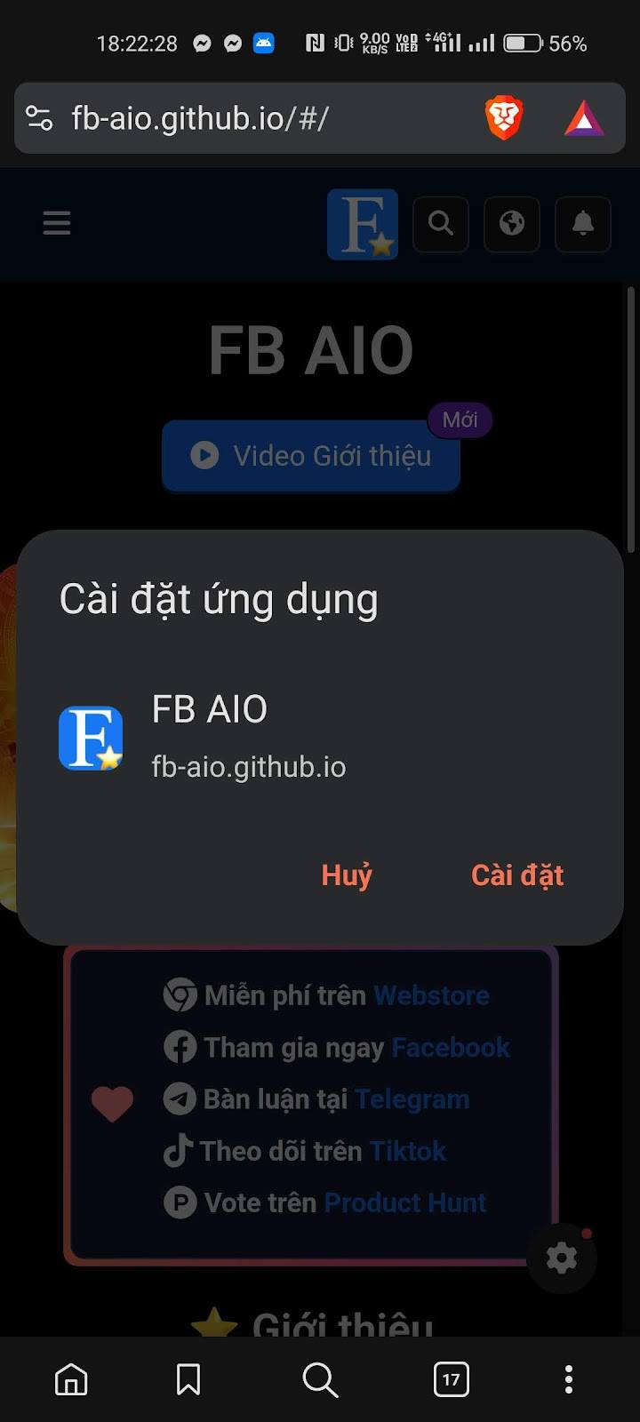FB AIO đã tích hợp công nghệ PWA (Progressive Web App) 😎 – hình 3