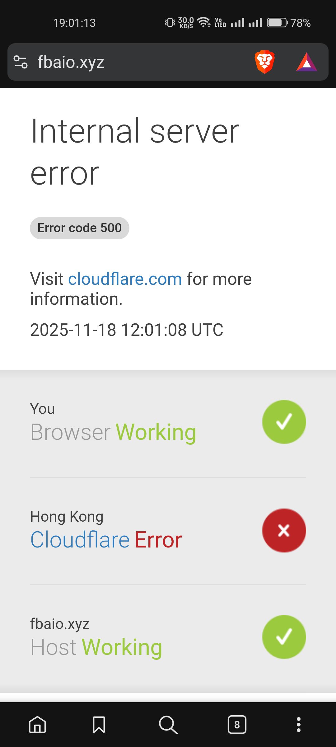 Cloudflare bị lỗi toàn cầu 🙄 Server của FB AIO tạm thời… – hình 1
